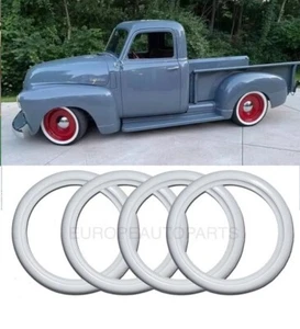 18 RIM WHITE WALL PORTAWALLS SET X4 TOPPER FAKEWALL SIDEWALL - Picture 1 of 7