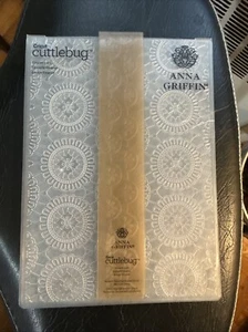Cricut Cuttlebug Anna Griffin Embossing Folder Eleanor Lace EUC - Picture 1 of 3