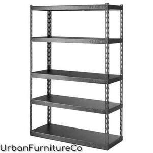 Heavy Duty 72" Metal Wire Rack Shelving Storage Garage 5 Shelf Tool Home Office - Picture 1 of 4