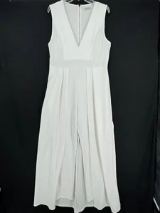 Fashion Nova Jumpsuit Jumper One Piece White Plus Size 3X Cape Back Sleeveless - Picture 1 of 8