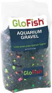 Glofish Aquarium Gravel, Fish Tank Gravel, Black with Fluorescent Accents, Compl - Picture 1 of 11