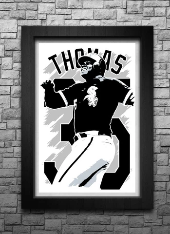 FRANK THOMAS art print/poster CHICAGO WHITE SOX FREE S&H! JERSEY Q9 Cover