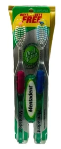 2 mentadent 33 soft/full oral care toothbrushes scuffed packaging - Picture 1 of 2