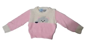 Suéter Moonbeams Bebé Niña 3-6 M Oso Koala Rosa Blanco - Imagen 1 de 6
