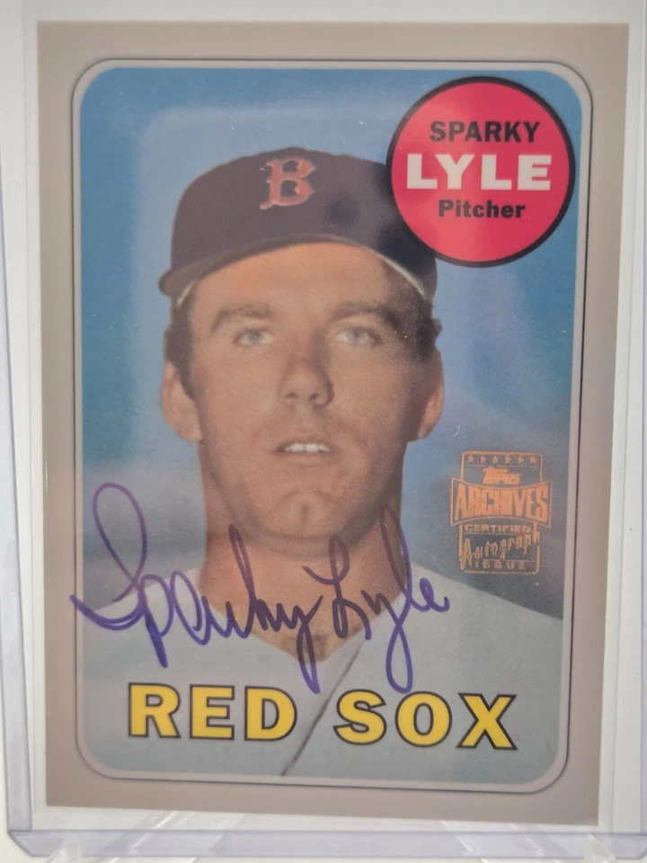 SPARKY LYLE 2001 TOPPS ARCHIVES AUTOGRAPH AUTO! BOSTON RED SOX! - Image 1 of 2