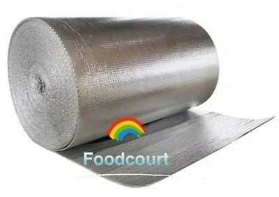 Continuous Double Bubble Reflective Foil Insulation Roll - 48" By Yard (48"x36") - Image 1 of 4