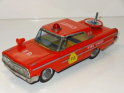 DAIYA JAPAN TINPLATE FORD GALAXIE FIRE CHIEF CAR (401) - image 1 of 4