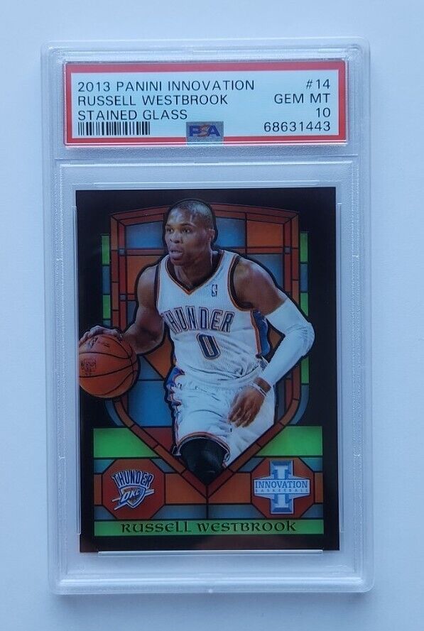 2013-14 Panini Innovation Stained Glass Russell Westbrook #14 PSA 10 Grm Mint