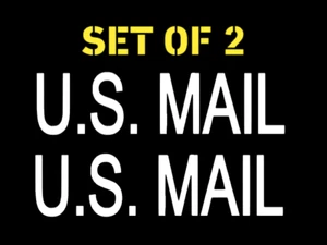 US Mail Post Office Vinyl Decal Delivery Window Truck Sticker Laptop - Picture 1 of 1