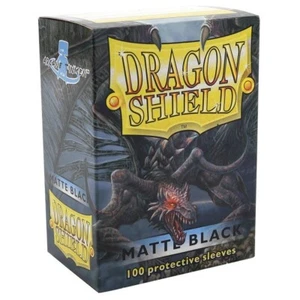 200 Dragon Shield Standard Deck Protective Sleeves Matte Black Card Protectors - Picture 1 of 1