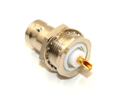 Trompeter TE 14949 BJ21  BNC Male to Solder Lug Bulkhead Adapter - Image 1 of 3