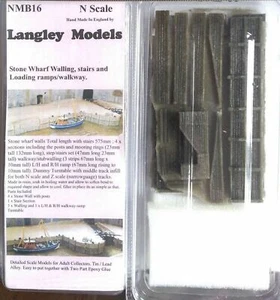 Wharf Walls walkway turntable NMB16 UNPAINTED N Gauge Scale Langley Models Kit - Picture 1 of 2