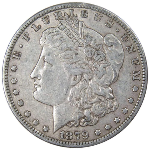 1879 O Morgan Dollar VF Very Fine 90% Silver $1 US Coin Collectible Cover