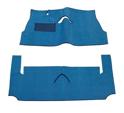 Kit de alfombras delanteras y traseras Cadillac Serie 62 1956-1956 4 puertas negro gris tostado Foto 1 de 4