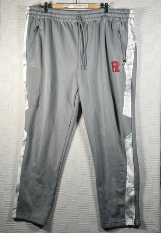 Rutgers Pants Men's 3XL Tall Gray Adidas Scarlet Knights Athletic NCAA New Cover