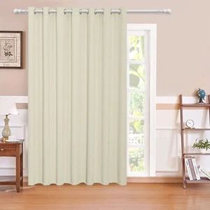 MYSKY HOME Sliding Door Curtains for Living Room, Grommet Blackout Curtain fo... - Picture 1 of 8
