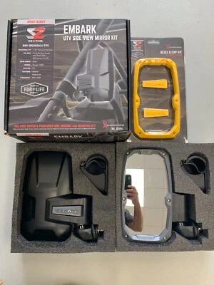 Espejos retrovisores laterales plegables Honda Pioneer 1000 1000-5 Seizmik Embark 2016-22 amarillo Foto 1 de 4