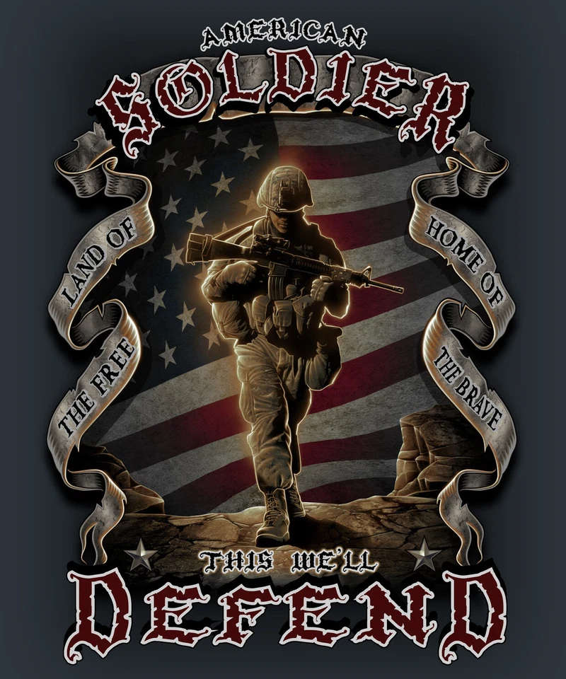 Manta Militar Soldado Americano 50"x60" NUEVA 100% Poliéster Vellón Lanzamiento Banner Foto 1 de 1