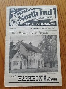 Preston North End Home Football programmes Preston North End Home Football programmes