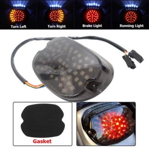 LED Tail Light Turn Signals Brake Light For Harley Sportster Dyna Electra Glide - Foto 1 di 23