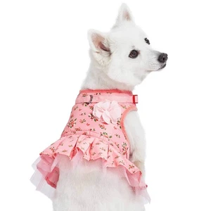 Arnés de malla floral suave y cómodo para perros, X-pequeño, rosa bebé, vestido... - Imagen 1 de 8