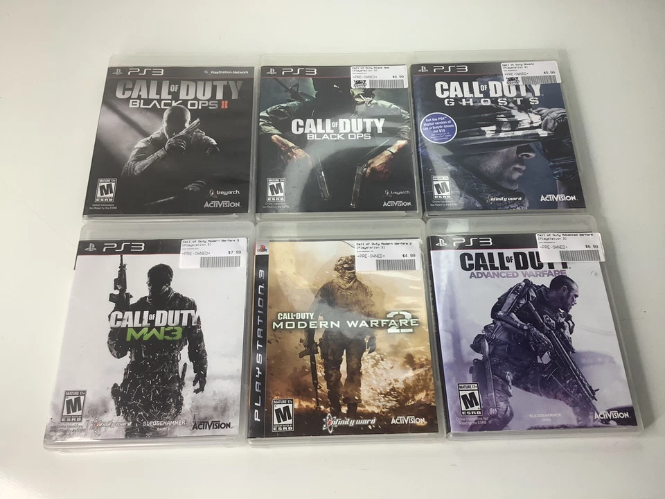 Call of Duty PS3 Lot- Black Ops 1 2 Modern Warfare 2 3 Ghosts Advanced Warfare - Image 1 of 4