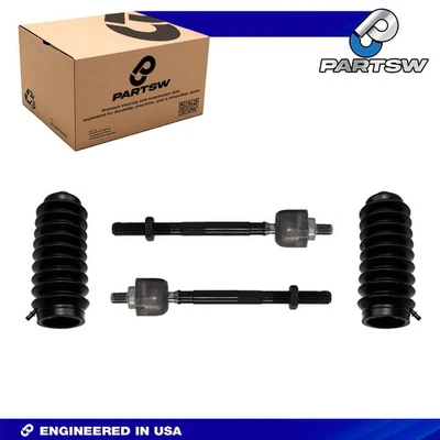 Kit de dirección delantera de 4 piezas para Honda CRX Civic 1988-1991 extremos de barra de amarre interior + botas Foto 1 de 4