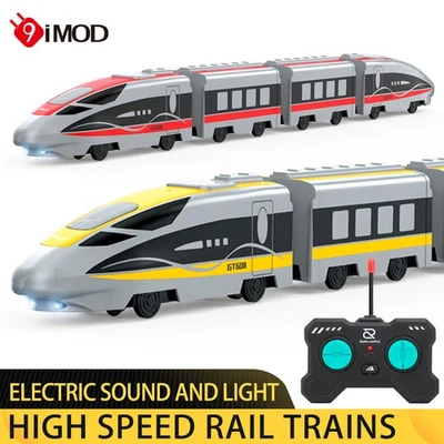 9IMOD RC High-Speed Rail Trains 2.4G Simulated Sound Light Disassembled RC Car - Image 1 of 4