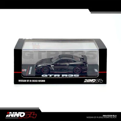 Inno64 Nissan GT-R (R35) Nismo Black Die Cast 1/64 - Immagine 1 di 3