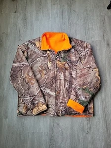 RedHead Reversible Camo / Orange Medium Weight Fleece INSULATED Men's Medium EUC - Picture 1 of 7