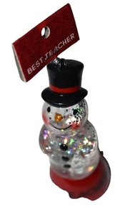 DE COLECCIÓN, ADORNO MUÑECO DE NIEVE (3,75" de alto) "Mejor profesor", nuevo con etiqueta - Imagen 1 de 3