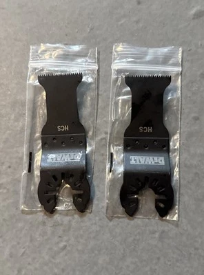 Полотно пилы DEWALT мульти инструмент колебательный DWA4206 HCS лезвие 2 упаковки новый - Изображение 1 из 4