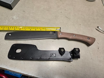 Cuchillos Buck 108 Compadre Froe 9,5" hoja fija Cerakote 5160 funda de acero Foto 1 de 4