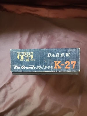 United Brass Painted 2-8-2 K-27 In A 2-8-0 Box Rio Grande D&RGW HOn3 scale - Image 1 of 4