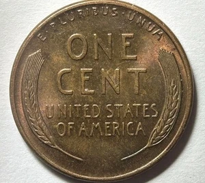 1947D Penny di grano Lincoln centesimo di grano errore di conio su 7 e L - Foto 1 di 5