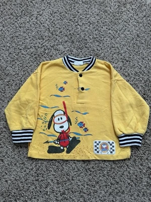 Cárdigan vintage Snoopy Greeting From Down Under para jóvenes pequeños Foto 1 de 4