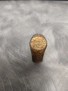 Anillo gigante Coney Island Dreamland recuerdo años 1900 Freak Sideshow carnaval circo - Imagen 1 de 8