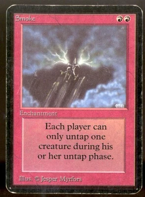 Magic MTG Alpha Smoke LIGHTLY PLAYED LP - Image 1 of 2
