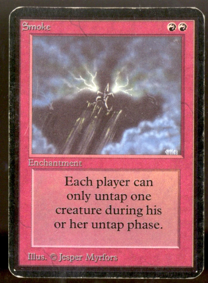 Magic MTG Alpha Smoke LIGHTLY PLAYED LP - Image 1 of 2