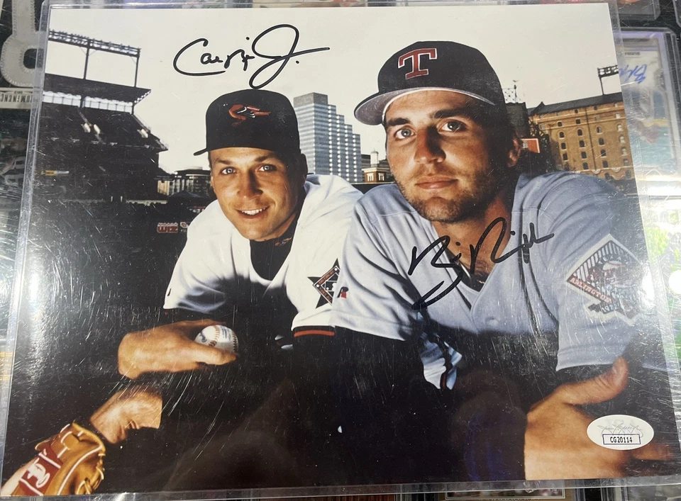 Cal Ripken Jr Billy Ripken Signed 8x10 Photo JSA COA CG20114 Baltimore Orioles - Image 1 of 1