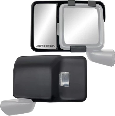 K SOURCE Snap & Zap 80750 Custom Fit Towing Driver and Passenger Side, Black  - Image 1 of 4