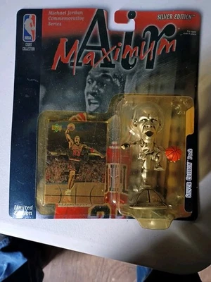 Michael Jordan Maximum Air Figure Silver Edition Chicago Bulls NBA NIP W/Card - Image 1 of 4