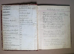 1889 Journal Poem/Songs Lyrics- Morton Y. Chandler Coatesville PA Handwritten - Picture 1 of 11