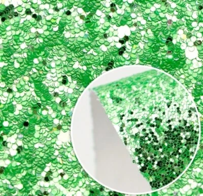 Sábana gruesa de cuero sintético brillante verde liso 8"x13" 1043367 Foto 1 de 2