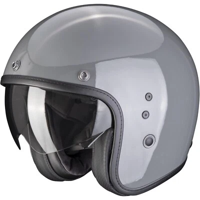 Scorpion Motorcycle Helmet Belfast Evo Solid M Jet Helmet Retro Grey - Image 1 of 3