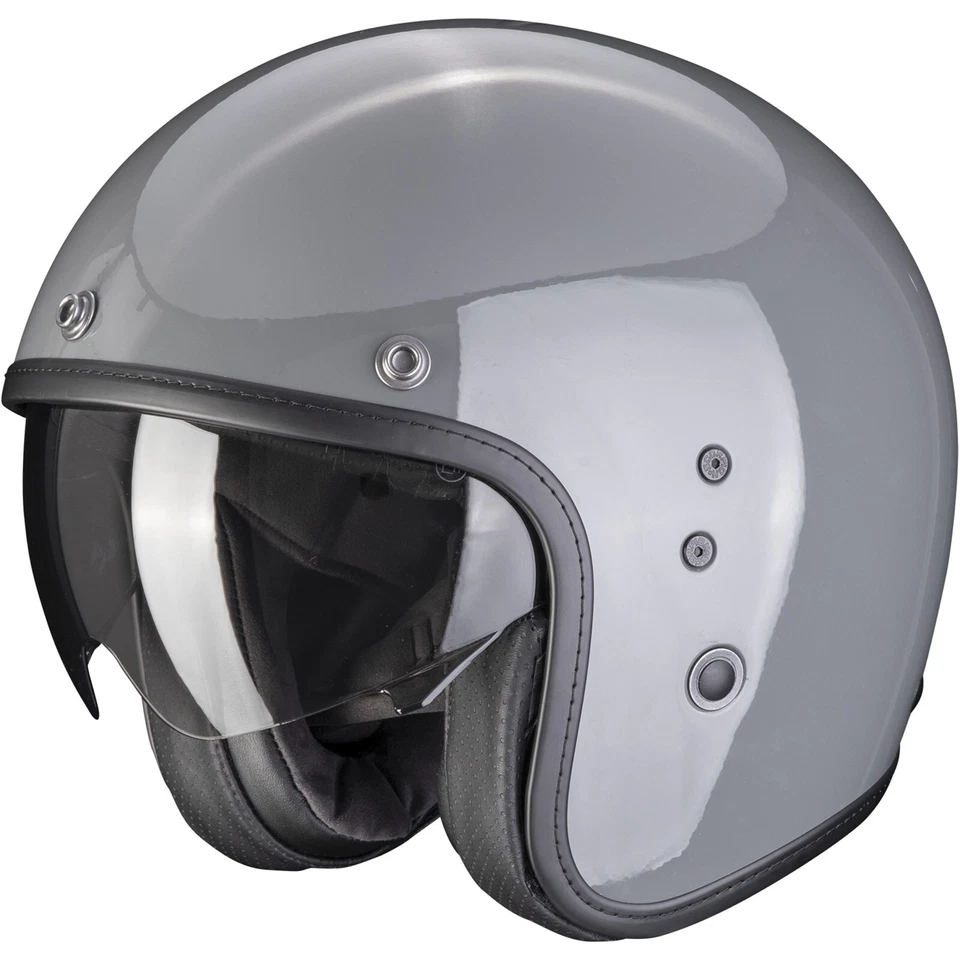 Scorpion Motorcycle Helmet Belfast Evo Solid M Jet Helmet Retro Grey - Image 1 of 3