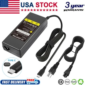 USB-C Adapter Charger for Dell XPS 13 9380 9370 15 9560 Latitude 5480 5490 5580 - Picture 1 of 15