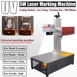 AirCooling 5W UV Laser Marking Machine For Glass Wood Nonmetal Internal Engraver - Bild 1 von 9