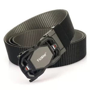 Cinturones de hebilla automáticos giratorios de metal de lujo para hombres cinturones tácticos militares - Imagen 1 de 19
