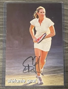 Steffi Graf Autographed 4x6 Promo Card - Picture 1 of 1